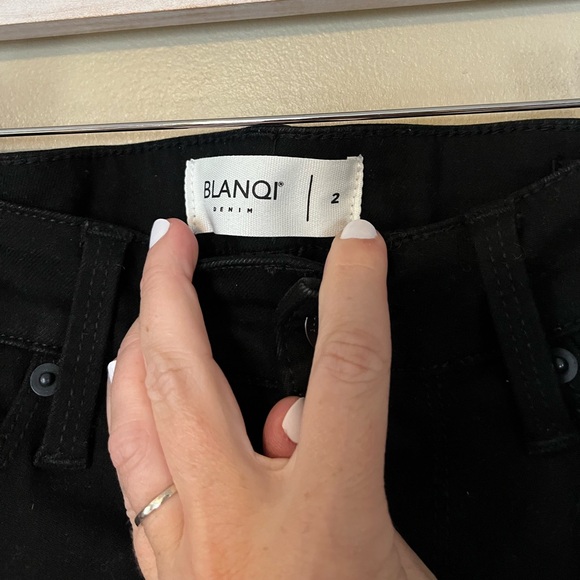 BLANQI Denim Maternity Belly Support Skinny Jeans In Black - Picture 9 of 12